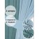 Set of curtains "Canvas", size 200x270 cm, 2 pcs, turquoise color, blue