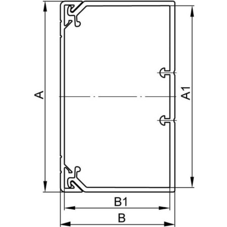 DKC TA-GN cable channel, 2 m, 80x60 mm, white-3