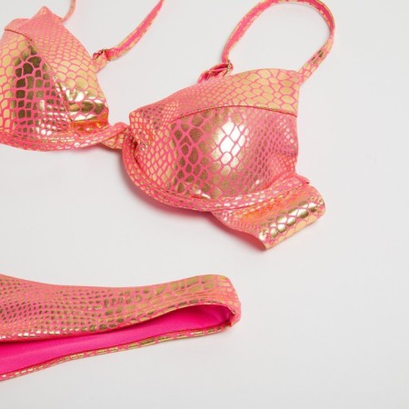 Swimsuit female separate minku pink color, size 42-6