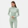 Women's thermal underwear (longshit, leggings) minku color emerald, size 44