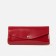 Women's wallet, 3 departments on the button, the color is red