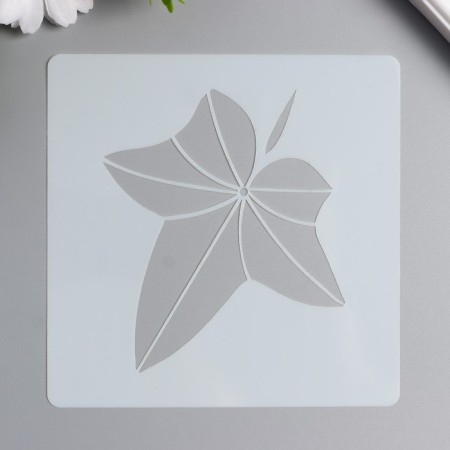 Plastic stencil "Currant leaf" 13x13 cm