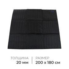 Пол для палатки, 200х180х2 см, цвет чёрный