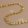 Beads on the threads "Stars", 10 mm, 2 m, gold color