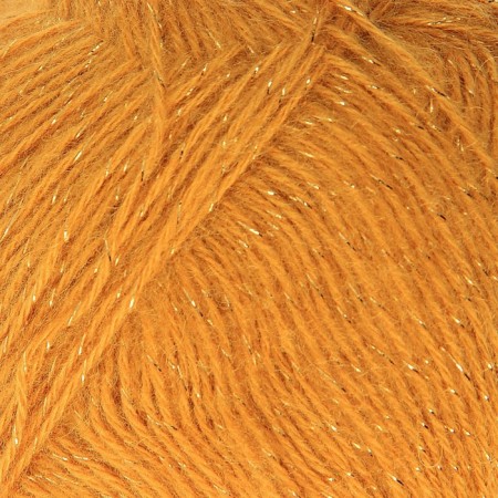 Yarn "Angora Gold Simli" 75% acrylic, 20% wool, 5% metallic 500m/100g (02 saffron)
