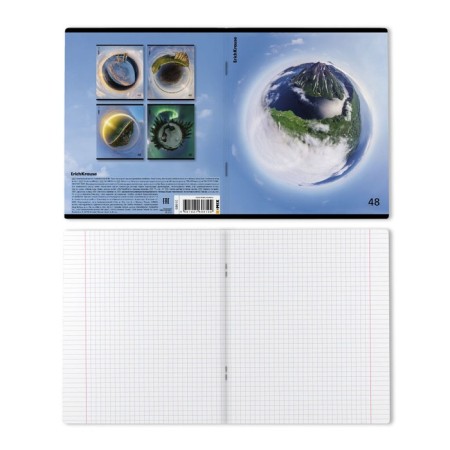 Notebook of 48 sheets in the Erichkrause "Fishay", matte lamination, an offset block 100%, mix-6