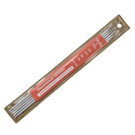 Nosy aluminum knitting needles with a coated 20 cm/3.0 mm