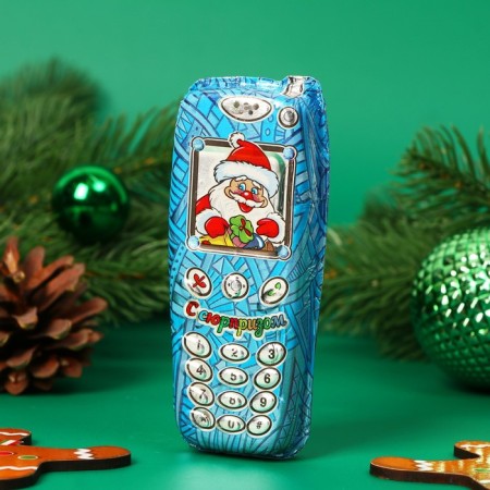New Year. Chocolate figure "Mobile phone", mix, 60 g-1
