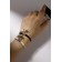 Bracelets "Demetrons" stars, black and white color, l = 12.5 cm
