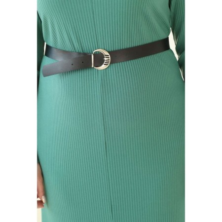 Women's dress, size 52, green color-7