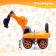Tolokar "Excavator", movable bucket, light and sound effects, orange color