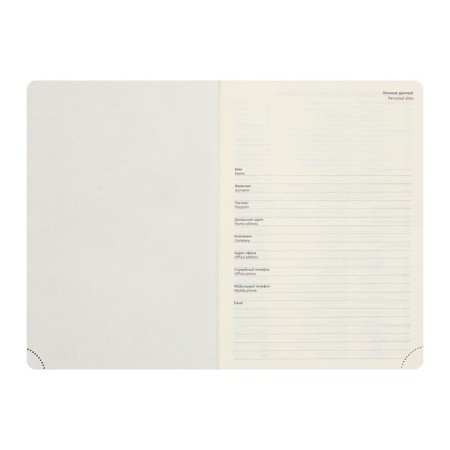 Leduced Diary A5, 160 sheets, Devente.klint, firm artificial leather cover with foam rubber, cream block 70 g/m2, black-4