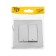 TOT GLOSSY GLASS, 10 A, 2 keys, backlight, hidden, glass, silver