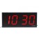 Electronic wall clock "Solomon", timer, stopwatch, 26 x 4.5 x 60 cm, red numbers