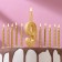 Set of candles number "9" + classic, gold, 10 cm