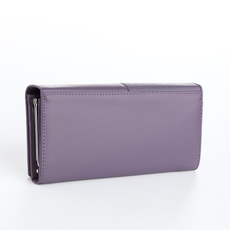 Women's wallet on magnets, lilac color-1
