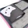 Penal 1 section 140 x 210 x 40 mm, folding pocket and cosmetic bag, fabric, calligrata top content "cat"