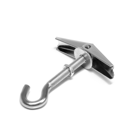 Anchor "tundra", ceiling, folding, spring, with a hook, white zinc, m8-2
