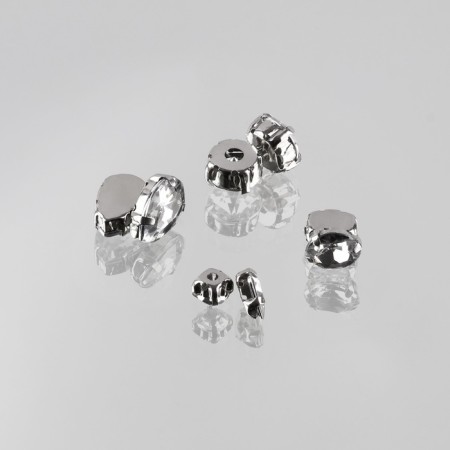 Rhinestones in assortment (nab 50pcs price for nab) plastic silver au-3