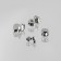 Rhinestones in assortment (nab 50pcs price for nab) plastic silver au