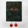New Year! Earrings "New Year" hanging, ball and snowflake, red color in gold
