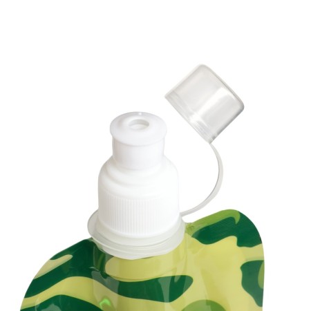Water flask, 400 ml, "camouflage", 26 x 12 cm, green-2