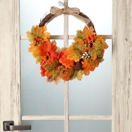 Wreath on the door Interior "Autumn Leaves" 45x3.5x37 cm