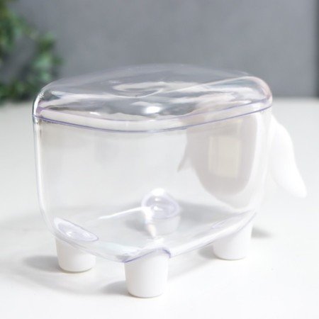 Casket Plastic "Sheep White" 8.5x8x13 cm-3