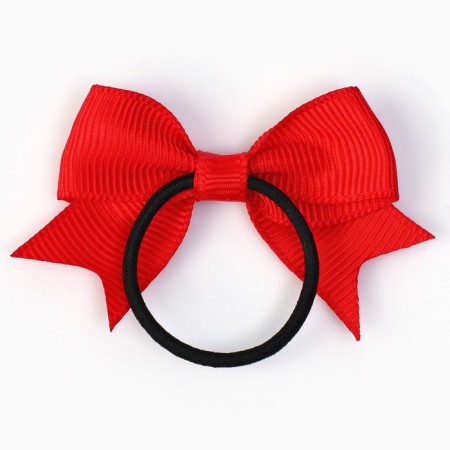 Hair elastic band with a bow "Chibi fox" Diam. 4 cm-2