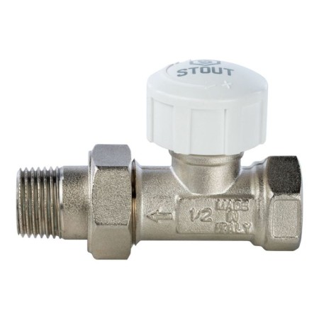Thermostatic valve Stout SVT-0001-000015, straight, 1/2 "-1