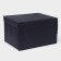 Stelly box for storage with a lid LadOM, 40 × 30 × 25 cm, black color