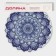 A set of serving napkins on the table "Silia", d = 38 cm, 4 pcs, the color is blue