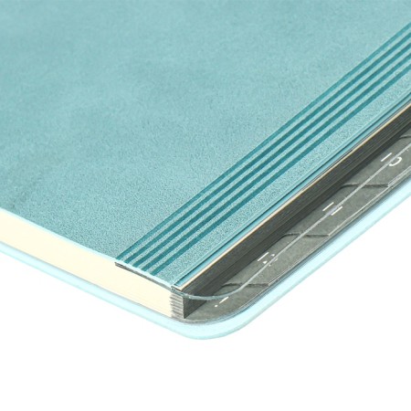 Weekly Datir 2025 Glick Region O leather A5 80l Escalada, BL TIS, KR BL 70 g/m², blue-4