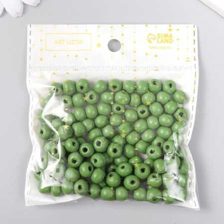 Beads for creativity tree "Olive" D-0.8 cm, set of 20 grams-2