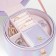 Casket to the leatherette for jewelry round "Lilac overflows" 12x17.5x17 cm