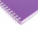 Notepad A6, 80 sheets of a cage, on the crest of canvas purple, plastic cover, micropercitual for separation