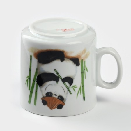 Panda mug, 200 ml, white, porcelain-2