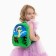 Baby backpack "Snake" with sequins, 23*28 cm, green color