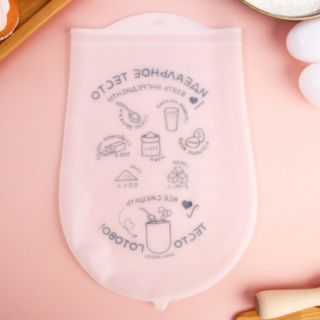 A bag for kneading the test "Perfect dough", silicone, 31 x 21 cm-3