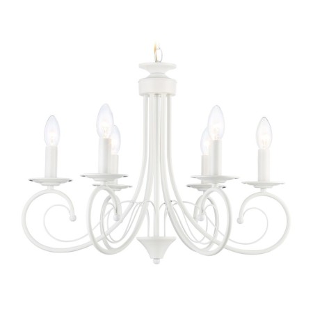 Suspended chandelier Ambrella Light, Modern, TR9611, 6HE14, white color-1