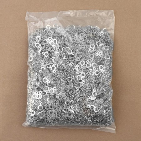 Clothing chain, 0.9 × 10 cm, silver color-3