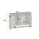 Bathroom cabinet with a rod for towels white, 60 x 15.4 x 40 cm