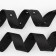 Braid with buttons, 25-25 mm, 17 mm × 45 ± 1 m, black color