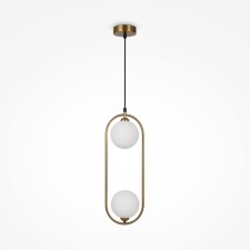 Suspension lamp Maytoni Mod013PL-02BS1, 2XG9, 25W, 17x12x204 cm, brass color