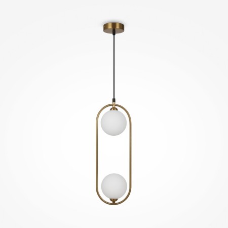 Suspension lamp Maytoni Mod013PL-02BS1, 2XG9, 25W, 17x12x204 cm, brass color