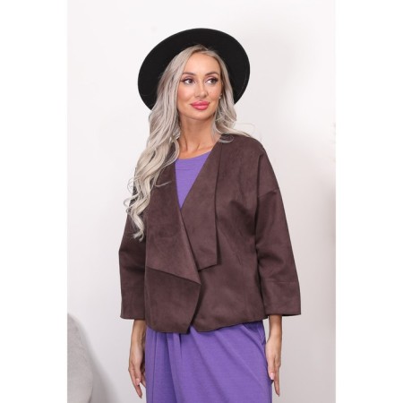 Cardigan female, size 48, brown color