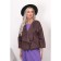 Cardigan female, size 48, brown color