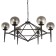 Paletto chandelier 6he27 40W black 70x66x36-80cm Bayerlux