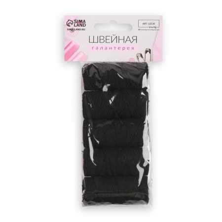 Robbish elastic bands, 10 g, 20 ± 2 m, 5 pcs, black color-4