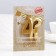 Candle in the Cake "Fine", number 4?, Golden metallic, 6.5 cm